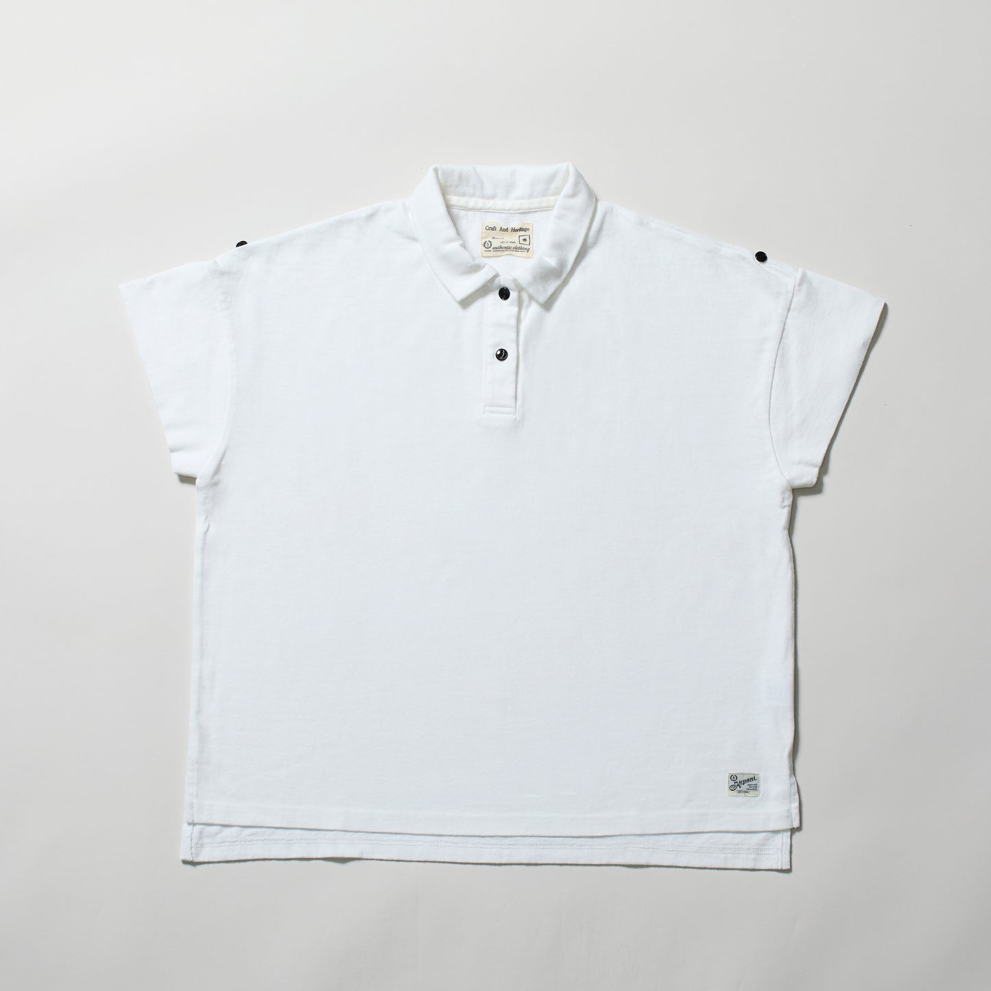 KP2413WT ラフィー天竺 LADIES CAP SLEEVE POLO