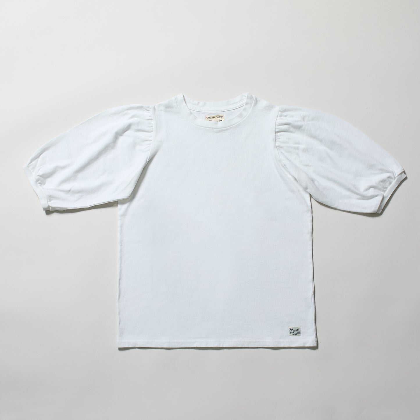 KP2414WT ラフィー天竺 LADIES PUFF SLEEVE T-SHIRT