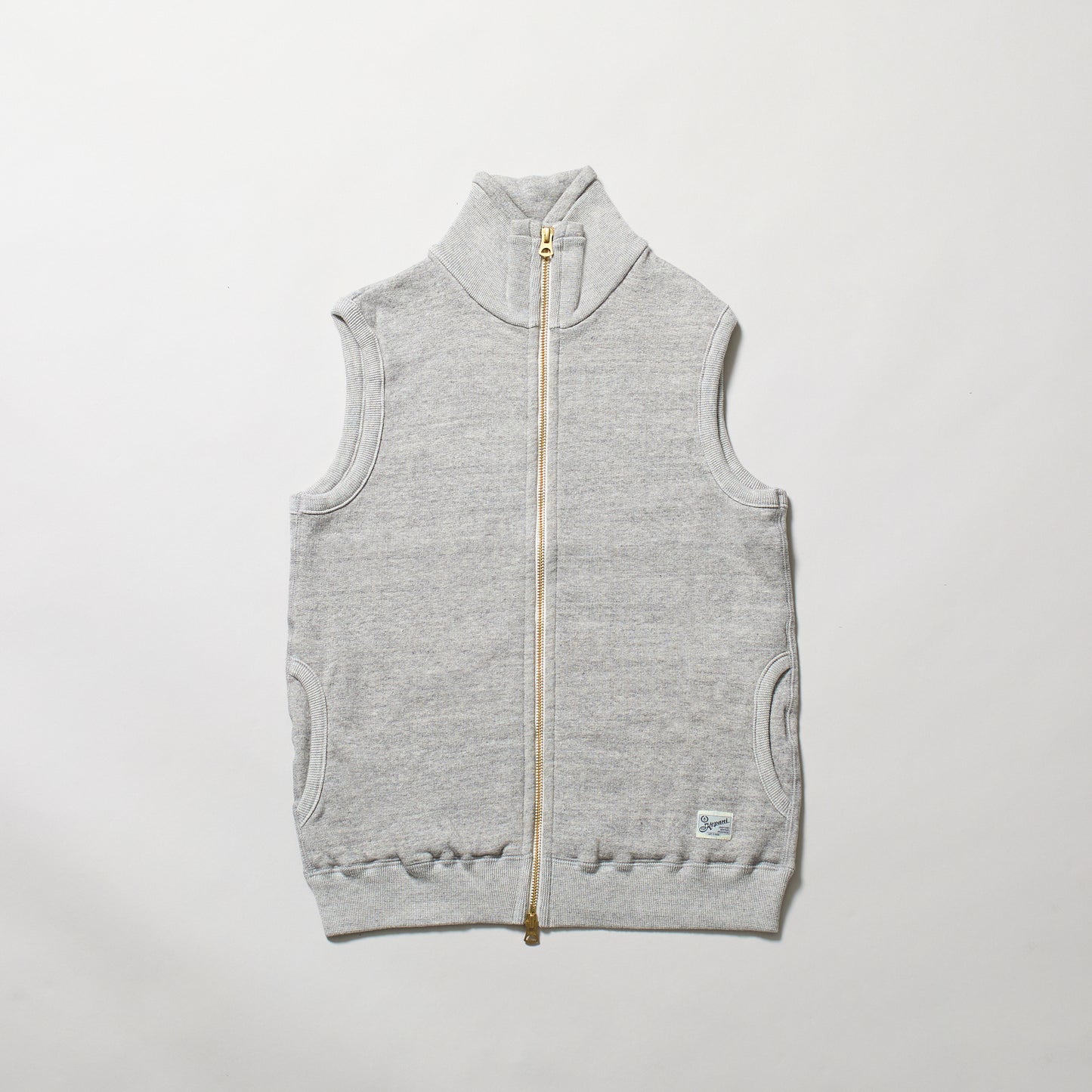 KP1407MS  PINACLE PARK  STAND COLLAR ZIP WAISTCOAT　