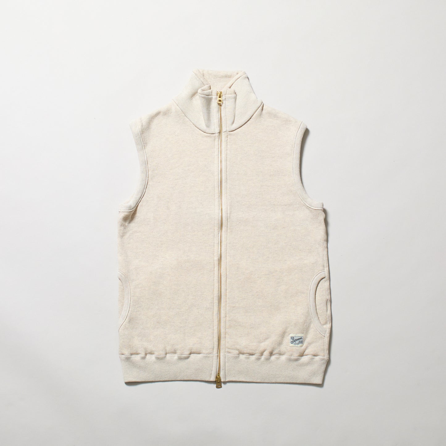 KP1407MS  PINACLE PARK  STAND COLLAR ZIP WAISTCOAT　