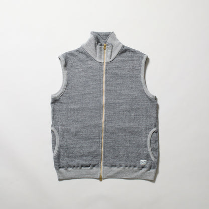 KP1407MS  PINACLE PARK  STAND COLLAR ZIP WAISTCOAT　