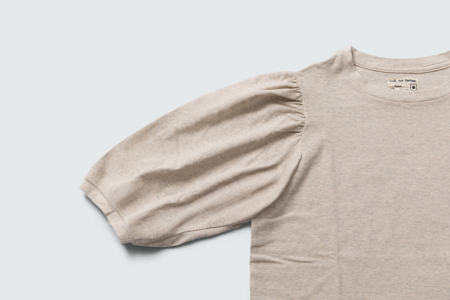 KP2414WT ラフィー天竺　LADIES PUFF SLEEVE T-SHIRT