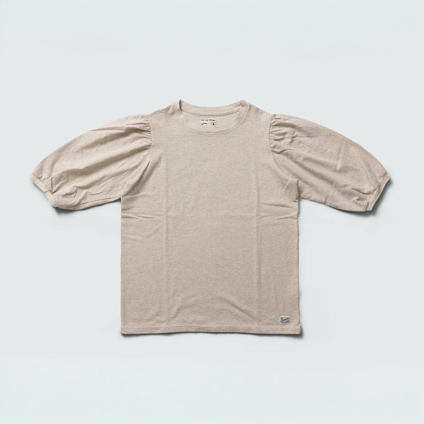 KP2414WT ラフィー天竺　LADIES PUFF SLEEVE T-SHIRT