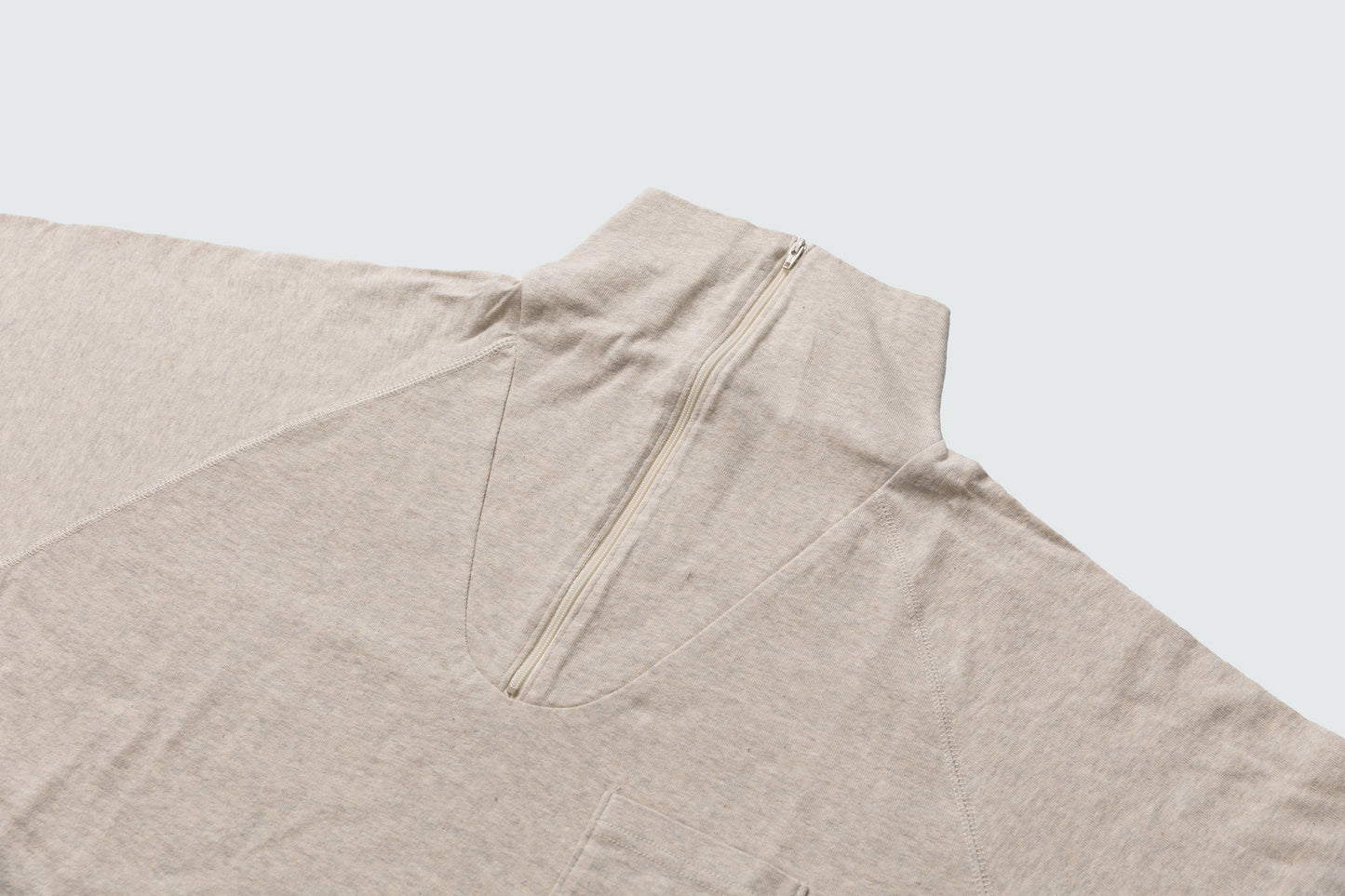 KP2504ST MILITALY S/SLEEVE HALF ZIP UP