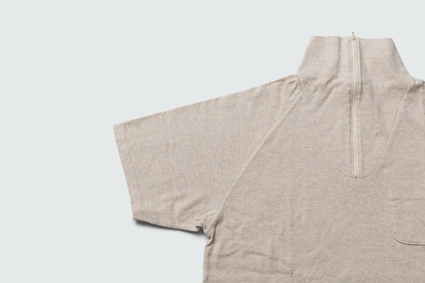 KP2504ST MILITALY S/SLEEVE HALF ZIP UP