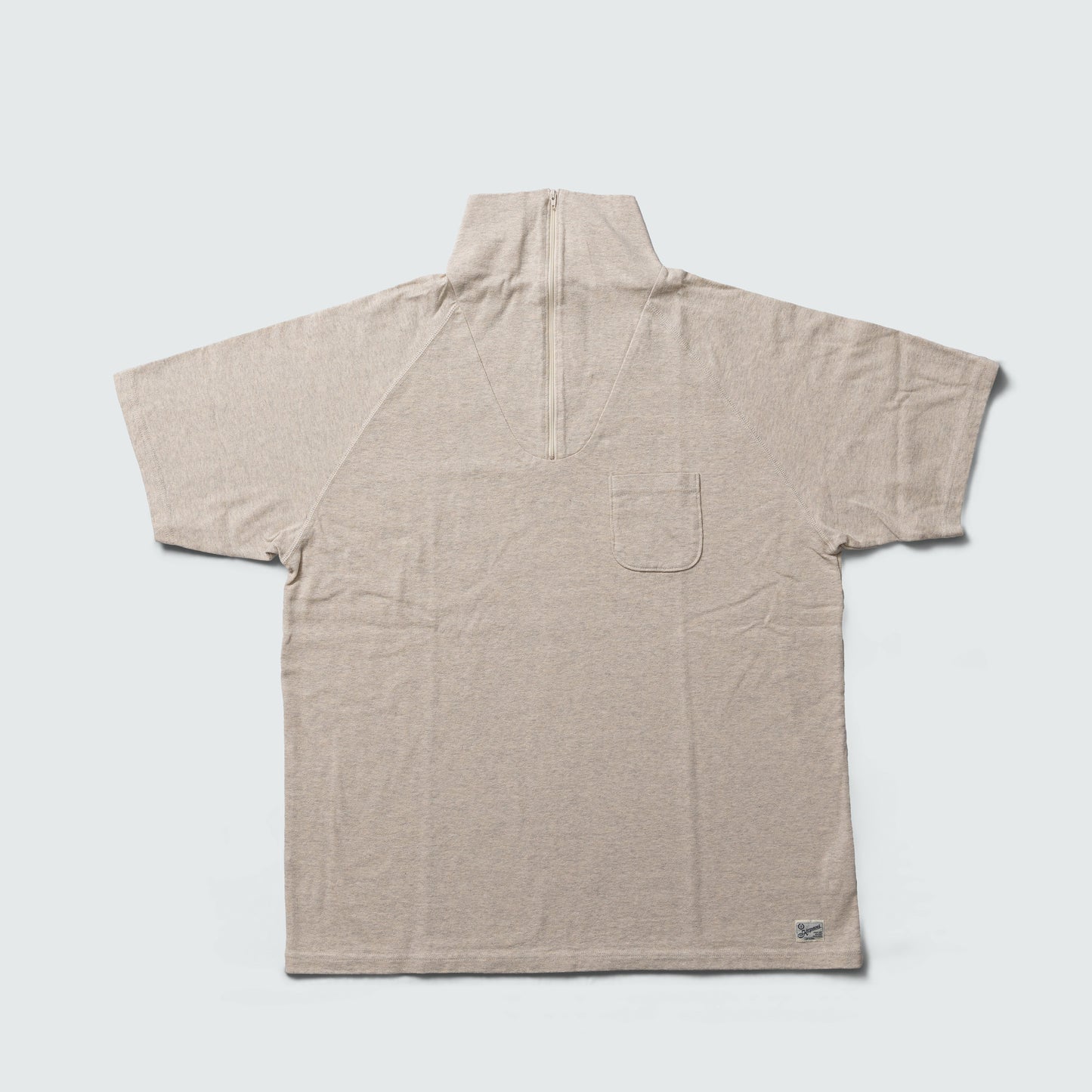KP2504ST MILITALY S/SLEEVE HALF ZIP UP
