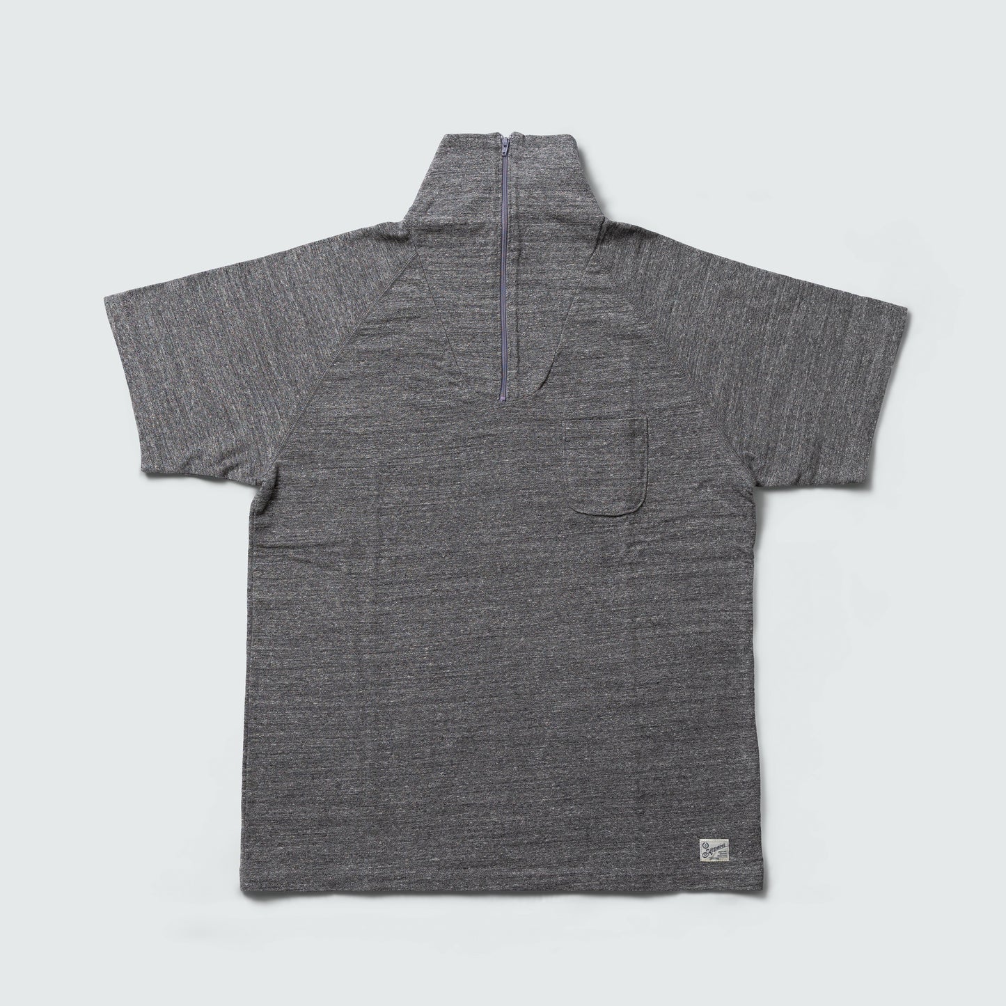 KP2504ST MILITALY S/SLEEVE HALF ZIP UP