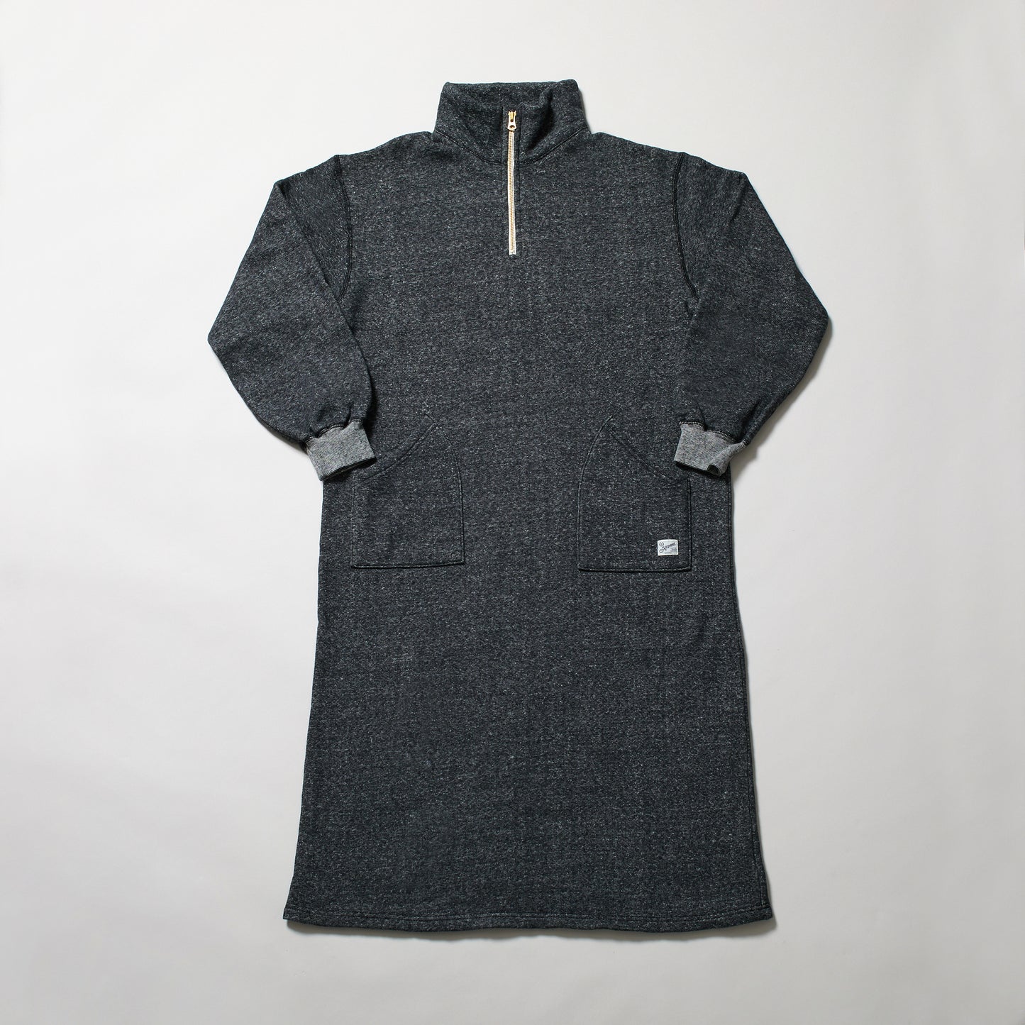 KP2504WO ラフィー裏起毛　PAHOA HALF ZIP DRESS ワンピース