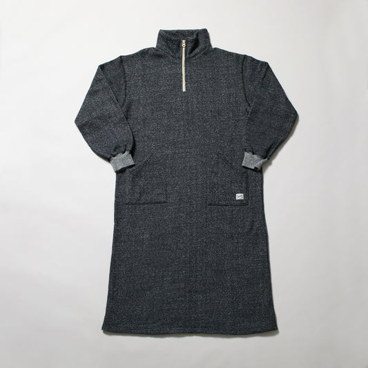 KP2504WO ラフィー裏起毛　PAHOA HALF ZIP DRESS ワンピース