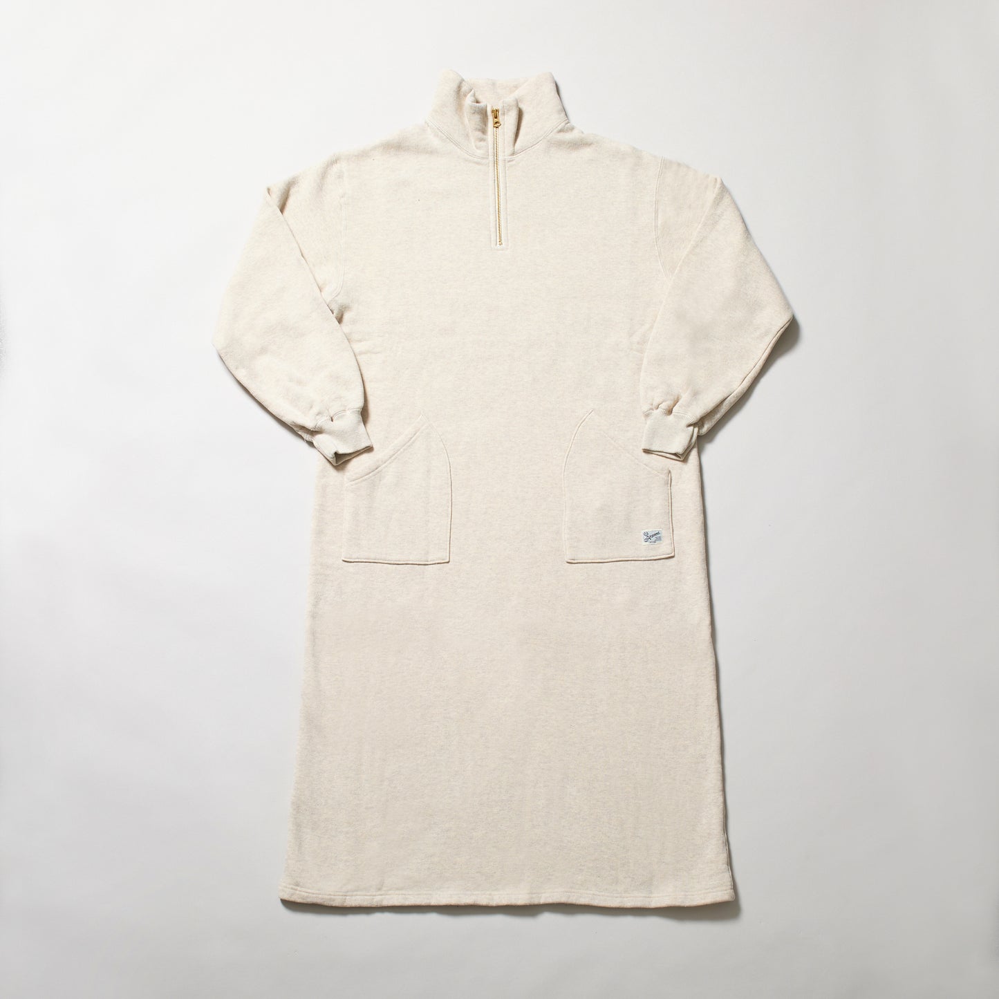 KP2504WO ラフィー裏起毛　PAHOA HALF ZIP DRESS ワンピース