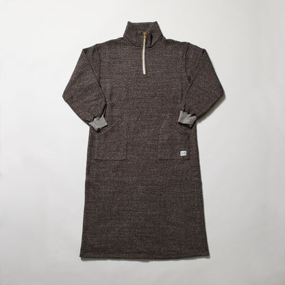 KP2504WO ラフィー裏起毛　PAHOA HALF ZIP DRESS ワンピース