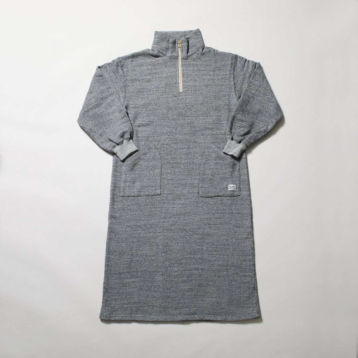 KP2504WO ラフィー裏起毛　PAHOA HALF ZIP DRESS ワンピース