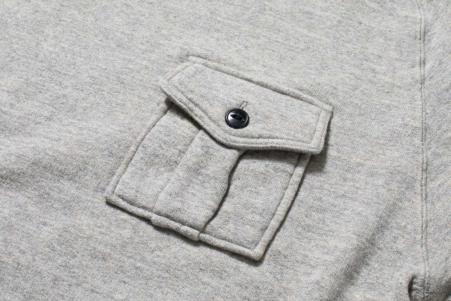 KP5034MS 　ラフィー裏起毛　LAIE  MOCK NECK with POCKET