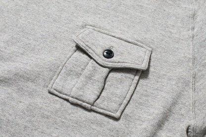 KP5034MS 　ラフィー裏起毛　LAIE  MOCK NECK with POCKET