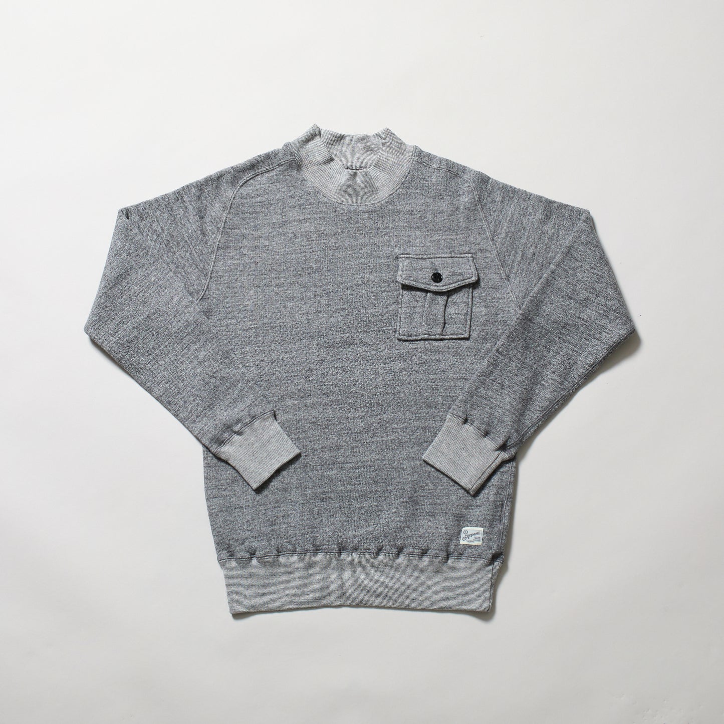 KP5034MS 　ラフィー裏起毛　LAIE  MOCK NECK with POCKET