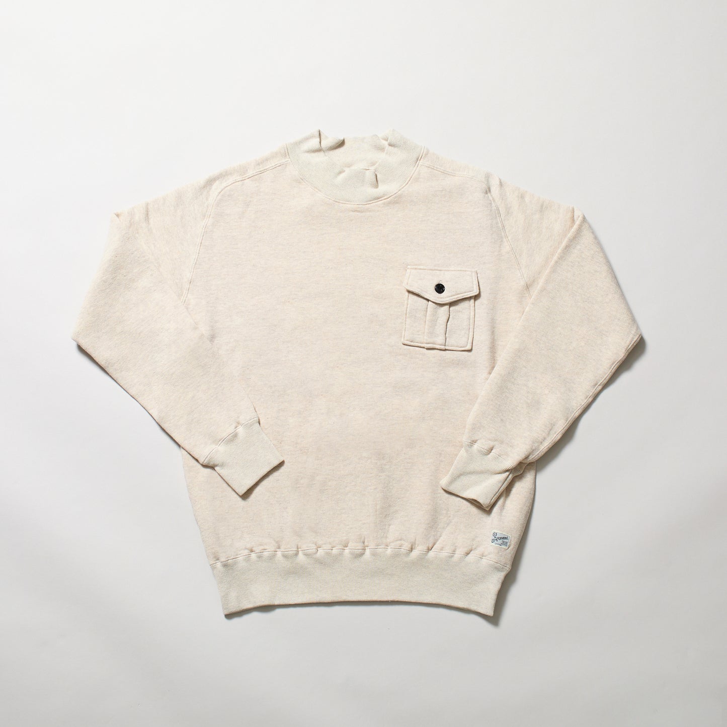 KP5034MS 　ラフィー裏起毛　LAIE  MOCK NECK with POCKET