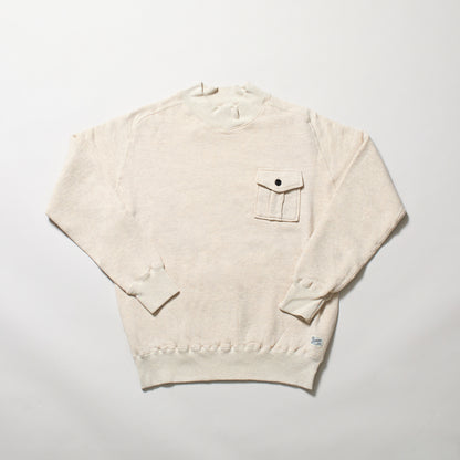 KP5034MS 　ラフィー裏起毛　LAIE  MOCK NECK with POCKET