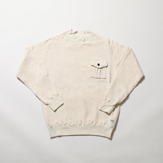 KP5034MS 　ラフィー裏起毛　LAIE  MOCK NECK with POCKET