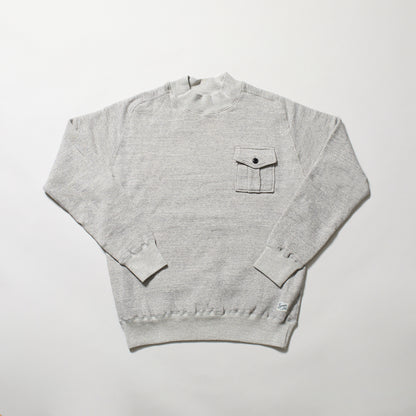 KP5034MS 　ラフィー裏起毛　LAIE  MOCK NECK with POCKET