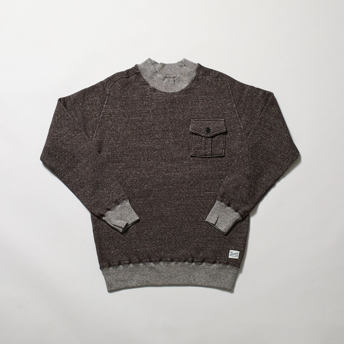 KP5034MS 　ラフィー裏起毛　LAIE  MOCK NECK with POCKET