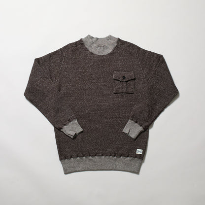 KP5034MS 　ラフィー裏起毛　LAIE  MOCK NECK with POCKET