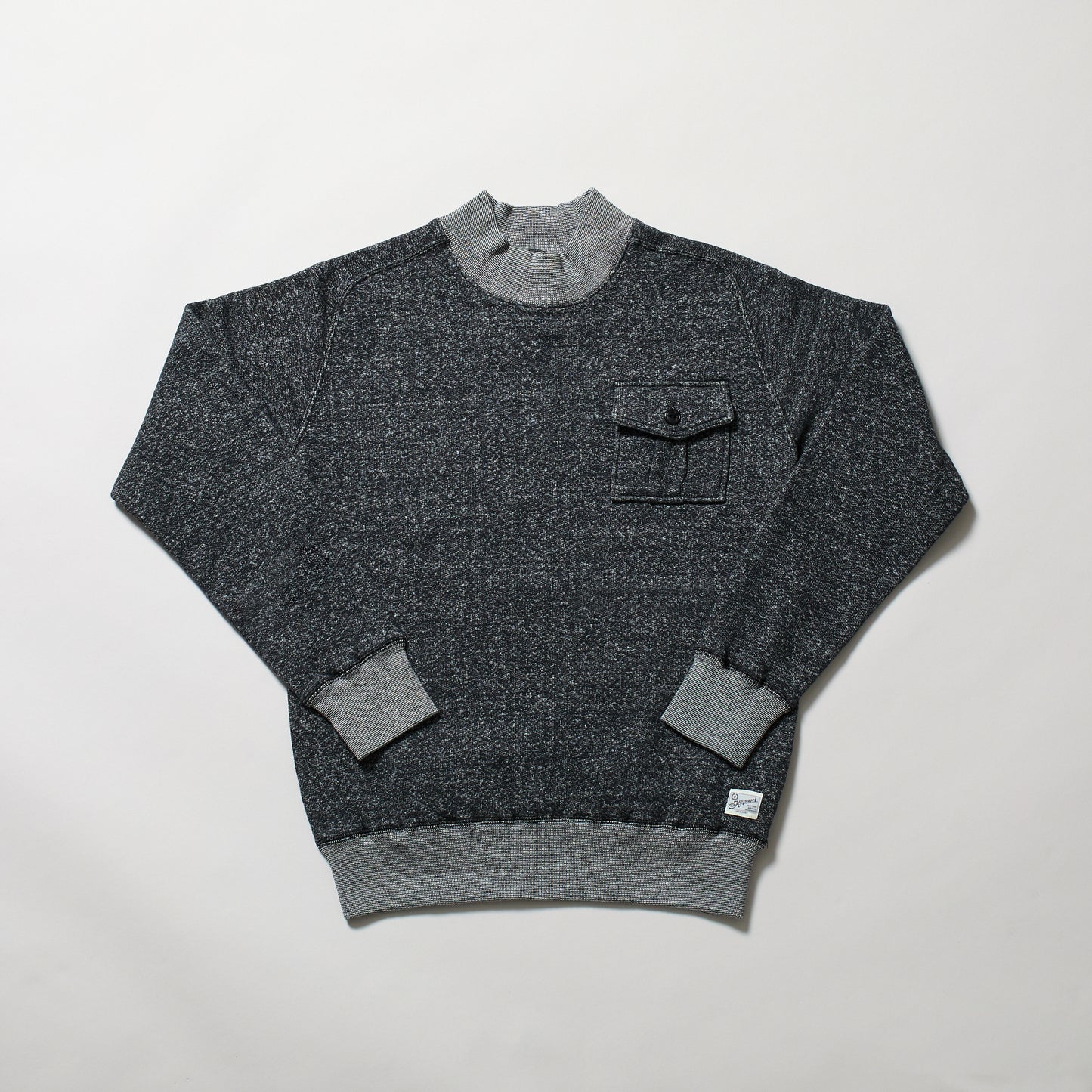KP5034MS 　ラフィー裏起毛　LAIE  MOCK NECK with POCKET